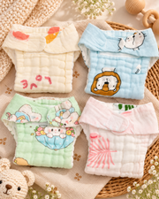 6 Layer Muslin Nappies: Pack of 4