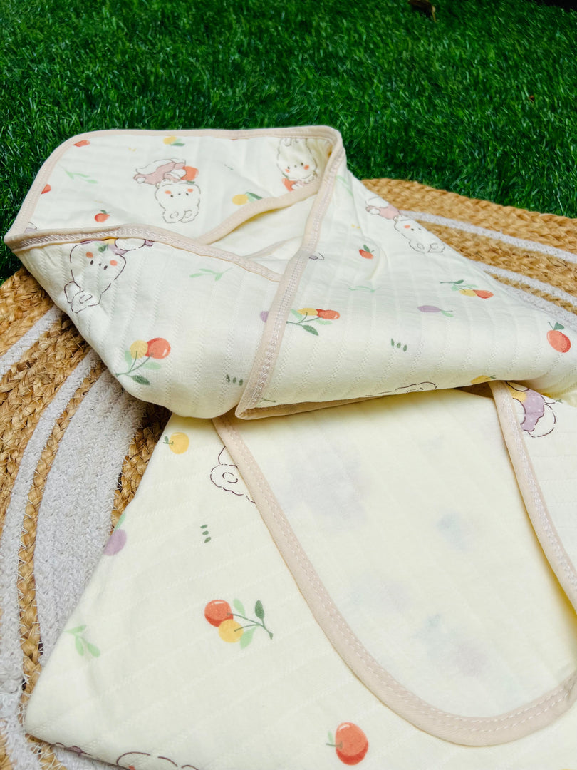 Bunny - Muslin Hooded Baby Blanket