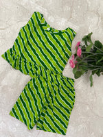 Load image into Gallery viewer, Green Lush - Frill top &amp; Shorts Set 6m - 1 yr
