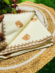 Sunshine Music - Muslin Baby Blanket
