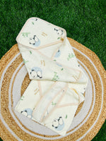 Load image into Gallery viewer, Panda Baby - Muslin Hooded Baby Blanket