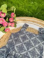 Load image into Gallery viewer, Grey Flush - Cotton Frock 2 -3 Yrs
