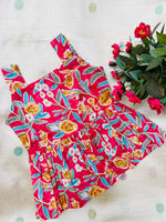 Load image into Gallery viewer, Full Bloom - Cotton Frock 0 to 6m
