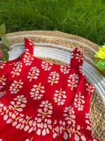Load image into Gallery viewer, Red Love - Cotton Frock  1 - 2 yrs
