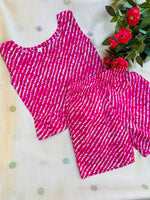 Load image into Gallery viewer, Pink Stripes - Frill top &amp; Shorts Set 2 - 3yrs
