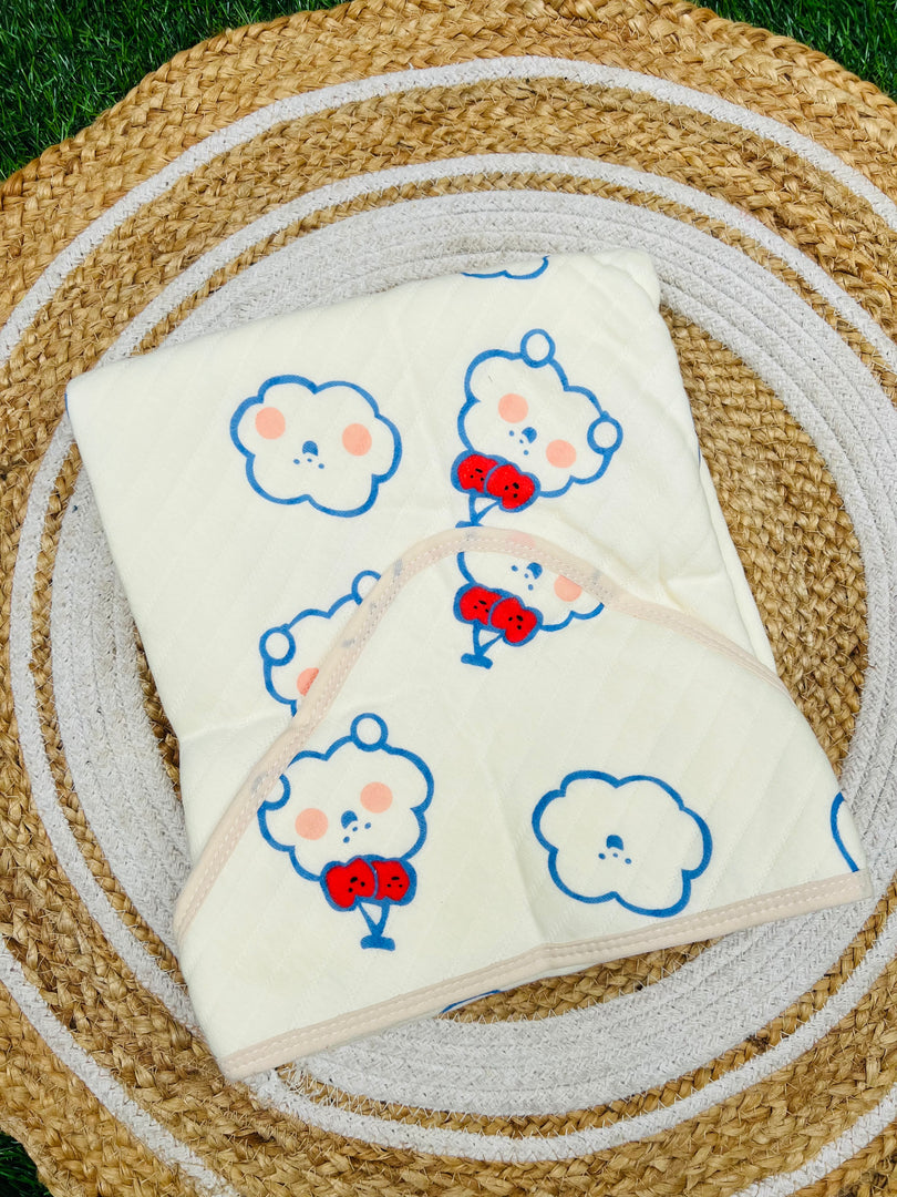 Cloud - Muslin Hooded Baby Blanket