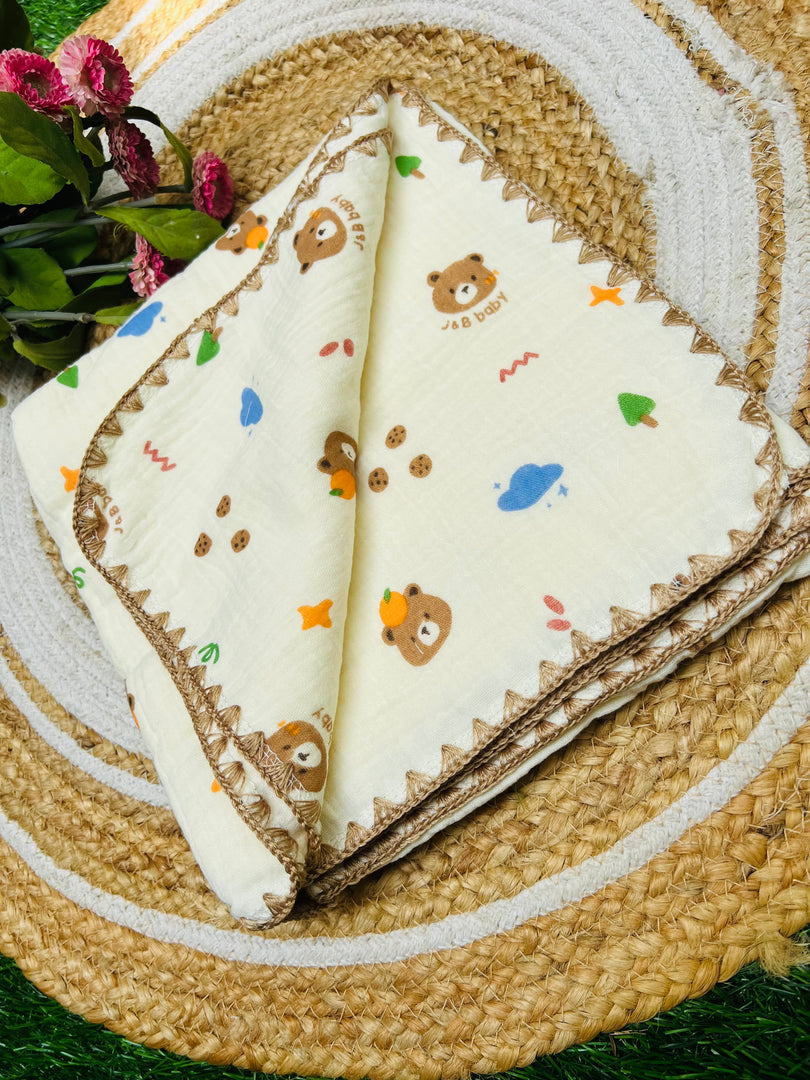 Blossom Hug - Muslin Baby Blanket