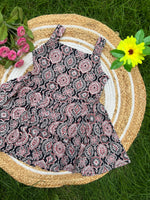Load image into Gallery viewer, Black Rangoli - Cotton Frock 4 - 5 yrs
