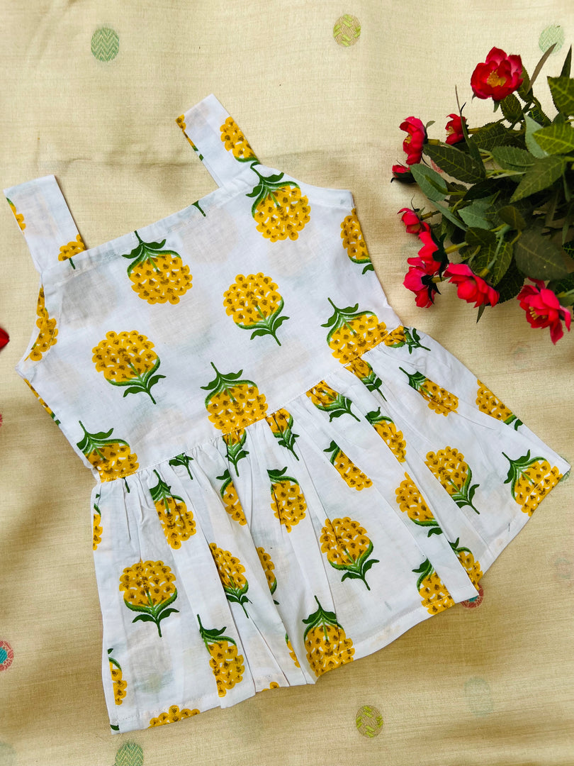 Pineapple - Cotton Frock 6m to 1 Yr