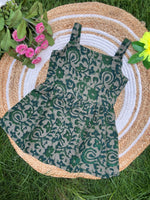 Load image into Gallery viewer, Green Flora - Cotton Frock 3 - 4 yrs
