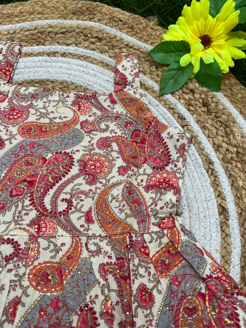 Ethnic Blossom - Viscose Frock 4 - 5 yrs