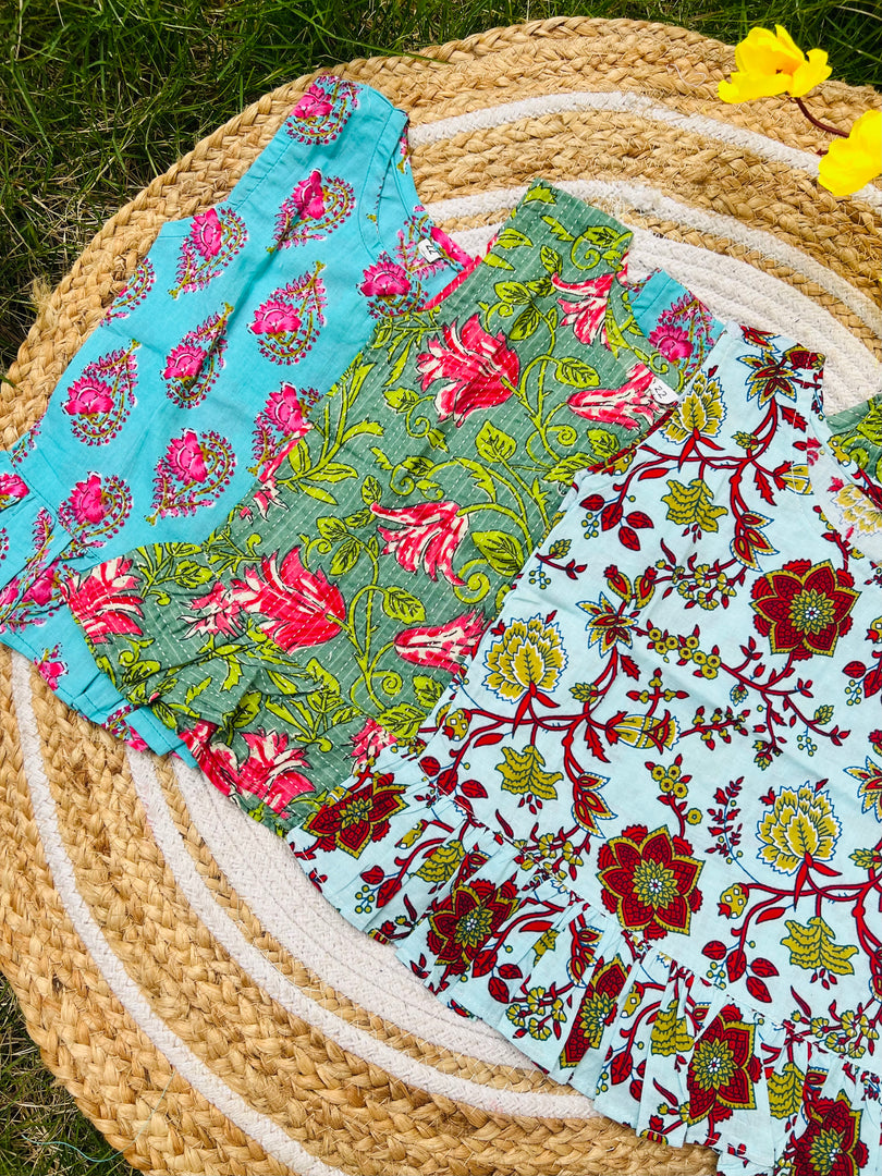 Frill tops Set 3 - 4yrs (pack of 3)