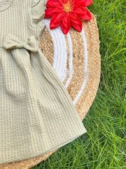Olive Blush - Frill Cotton Frocks