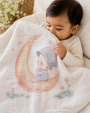 Bamboo Baby Blanket - Moon Ride