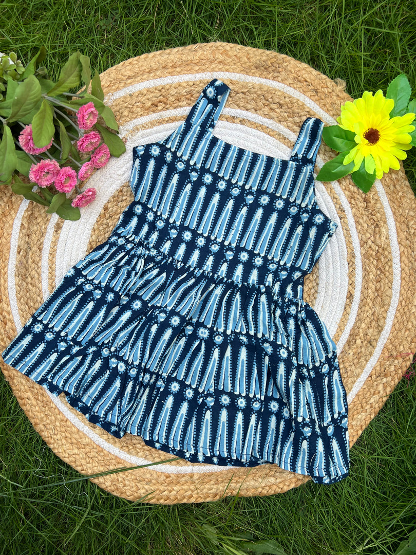 Blue Charm - Cotton Frock 3 - 4 yrs