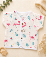 Load image into Gallery viewer, Flamingo : Muslin Cotton Top