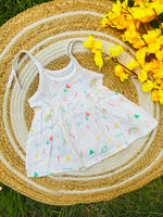 Load image into Gallery viewer, Rainbow - Muslin Frock 0 to 6M

