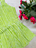 Load image into Gallery viewer, Green Waves - Cotton Frock 6m to 1 Yr
