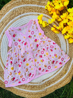 Load image into Gallery viewer, Rosy Pink - Muslin Frock 0 to 3M
