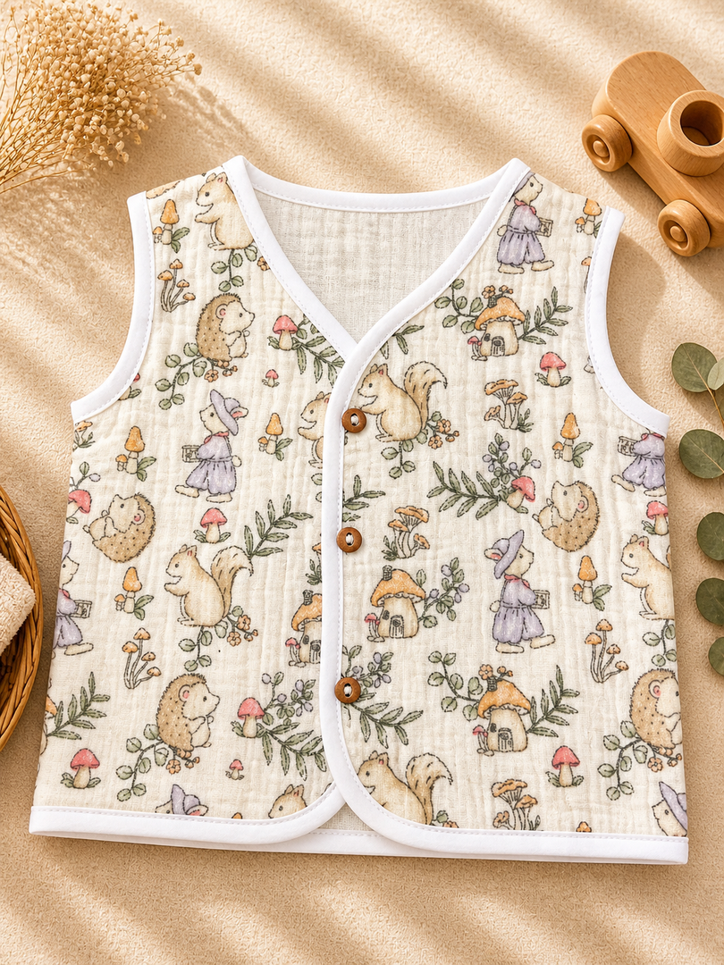 Squirrel : Muslin Cotton Jabla