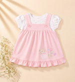 Load image into Gallery viewer, Baby Cotton Dress - Pink Teddy