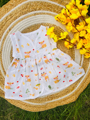 Oh Deer - Muslin Frock 0 to 3M