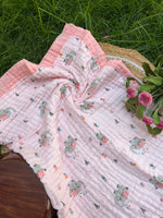 Load image into Gallery viewer, Pink World - Muslin Baby Blanket
