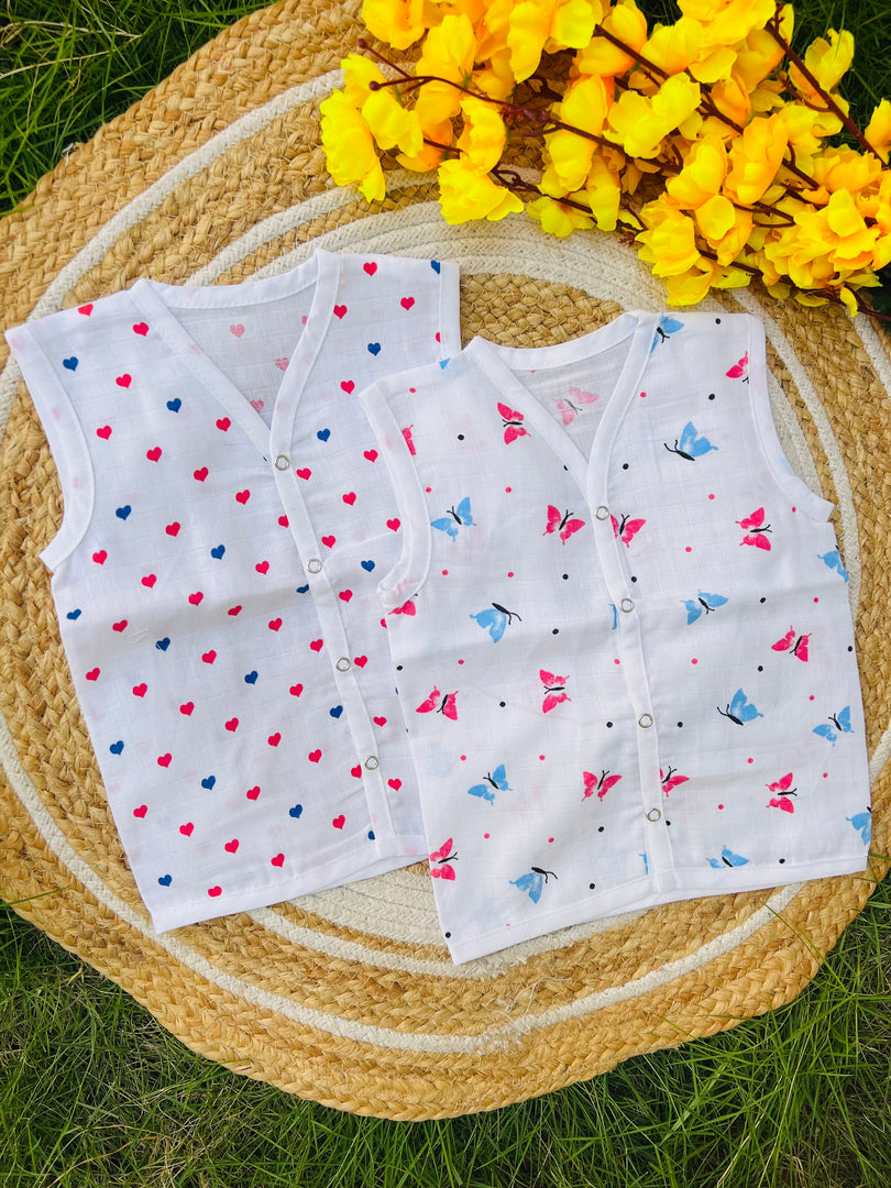 Cotton Muslin Jablas Pack: 6-12M