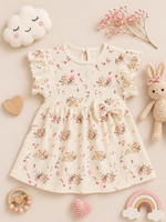 Load image into Gallery viewer, Floral Lush - Frill Cotton Frock