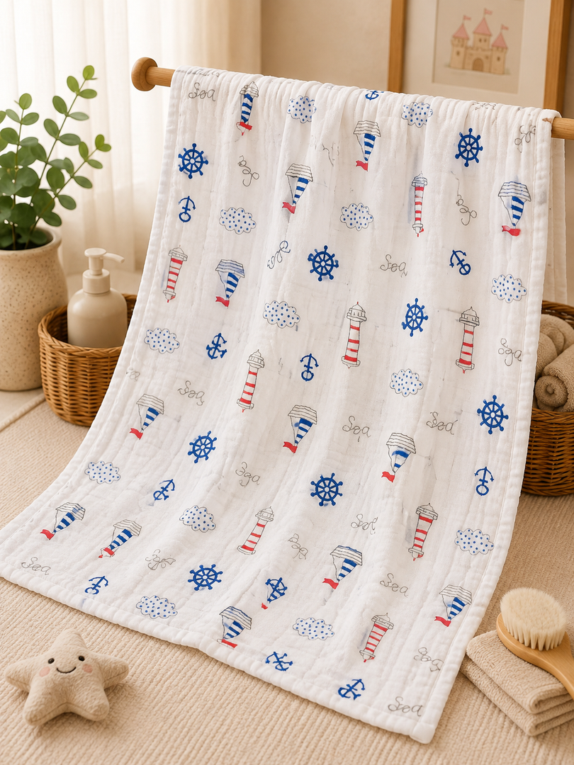 Little Explorer - Muslin Baby Towel