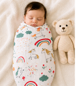 Load image into Gallery viewer, Muslin Baby Swaddle - Fantacy