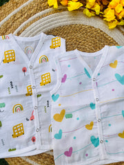 Cotton Muslin Jablas Pack: 6-12M