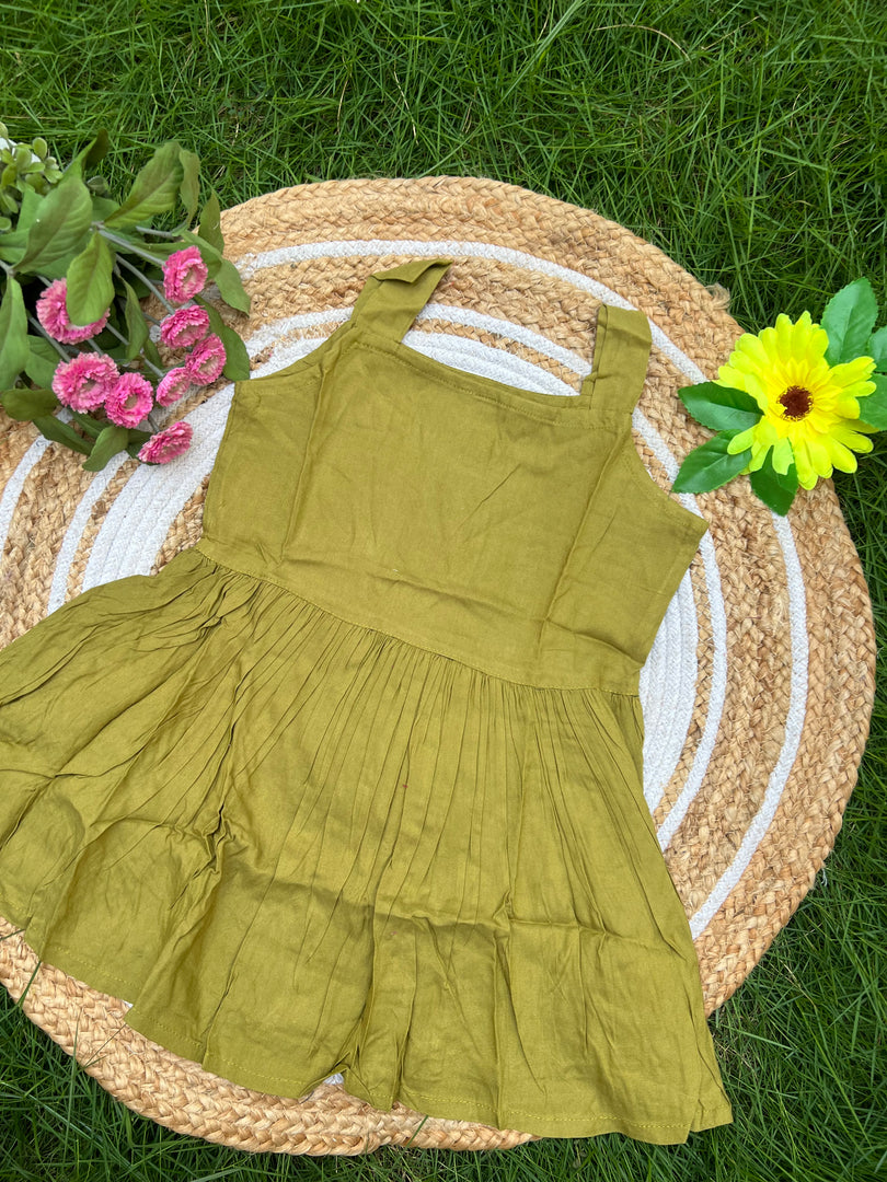Olive Love - Cotton Frock 4 - 5 yrs