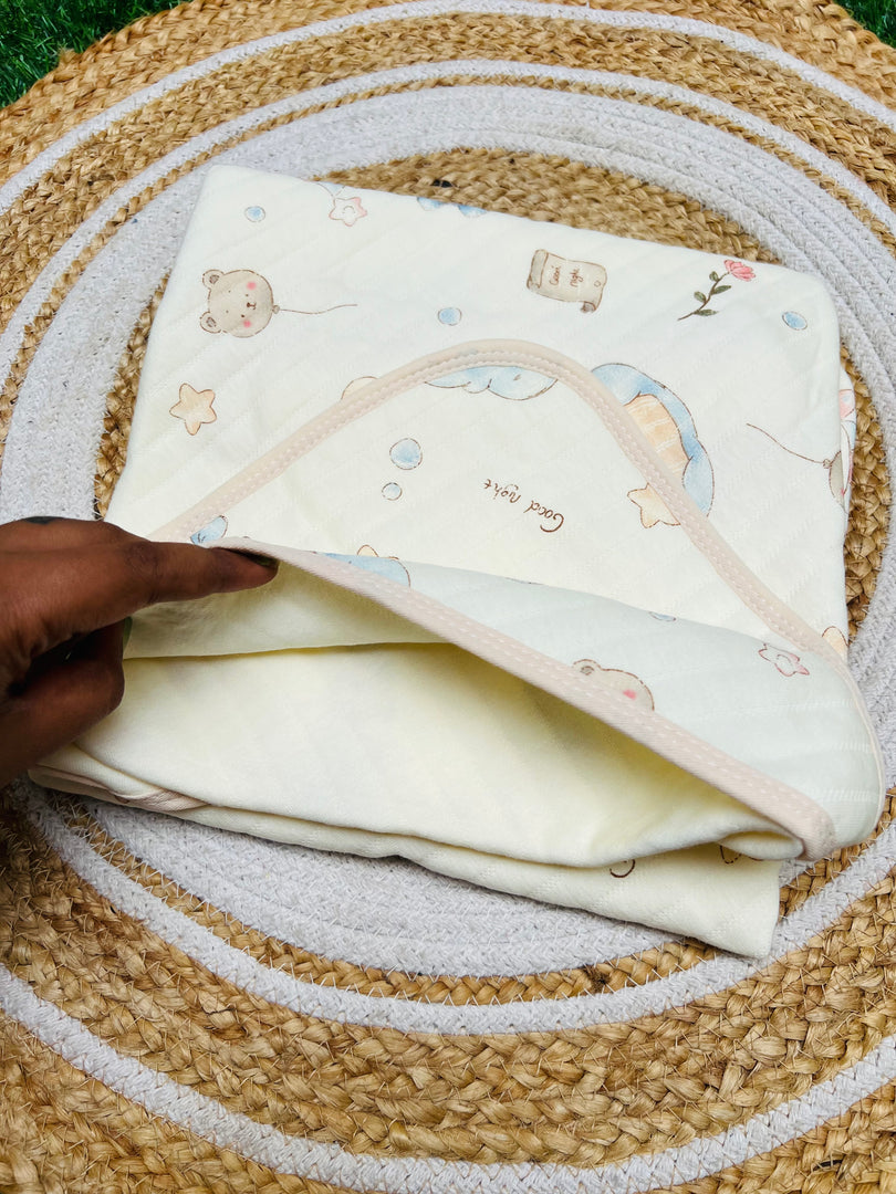 Cloudy - Muslin Hooded Baby Blanket