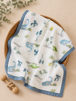 Load image into Gallery viewer, Ocean - Muslin Baby Blanket