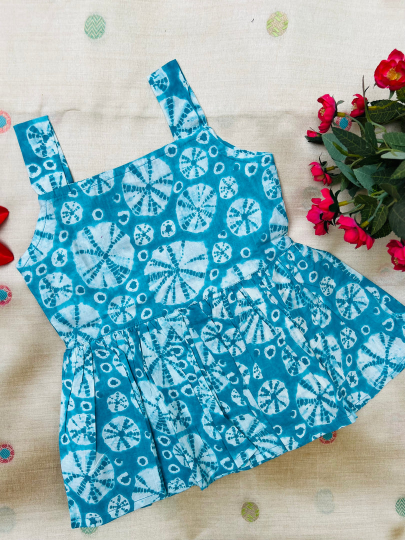 Sky Batik - Cotton Frock 6m to 1 Yr