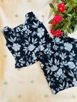 Load image into Gallery viewer, Night Bloom - Frill top &amp; Shorts Set 6m - 1 yr
