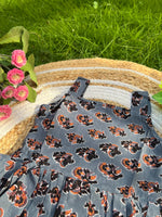 Load image into Gallery viewer, Grey Bloom - Cotton Frock 2 - 3 Yrs
