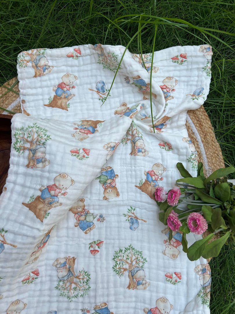 Teddy - Muslin Baby Towel