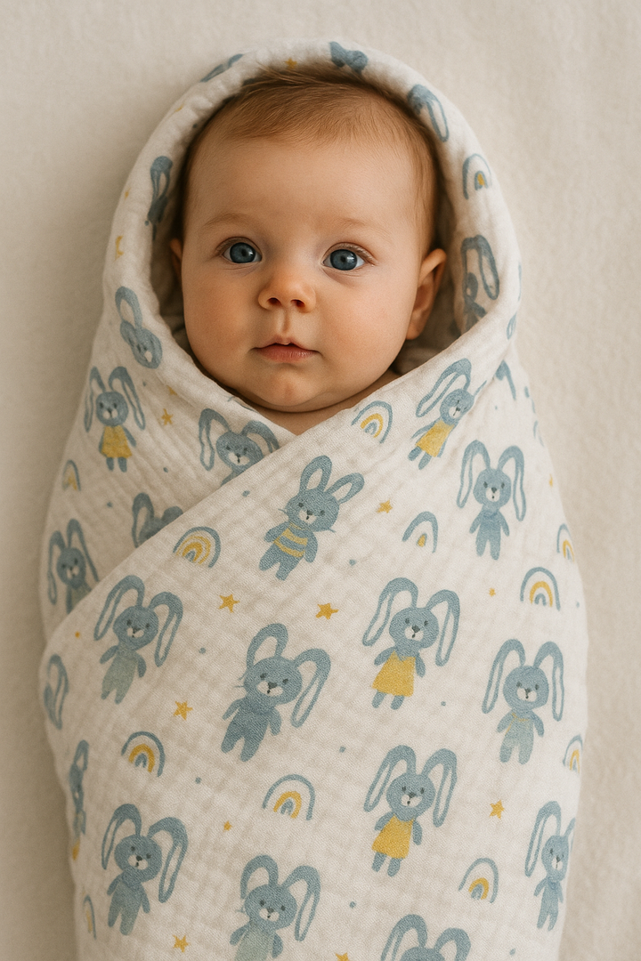 Bunny Bunny - Muslin Baby Towel