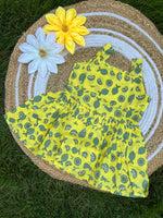 Load image into Gallery viewer, Lemon Splash - Cotton Frock 2 -3 Yrs
