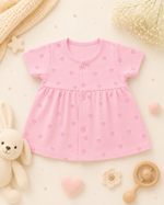 Load image into Gallery viewer, Baby Cotton Dress - Pink Heart