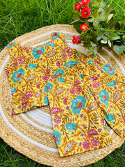 Yellow Blossom - Frill top & Shorts Set 4 - 5yrs