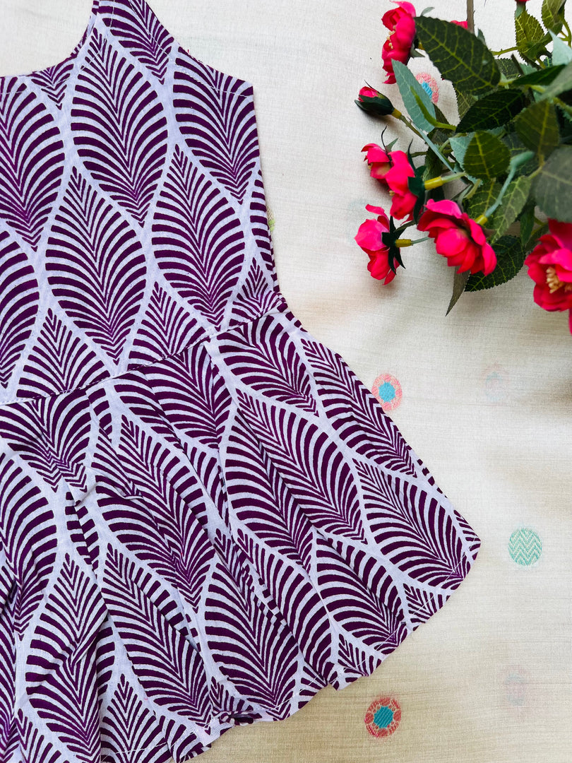 Purple Rush - Cotton Frock 6m to 1 Yr