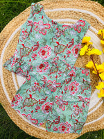 Load image into Gallery viewer, Green Lush - Frill top &amp; Shorts Set 2 - 3yrs
