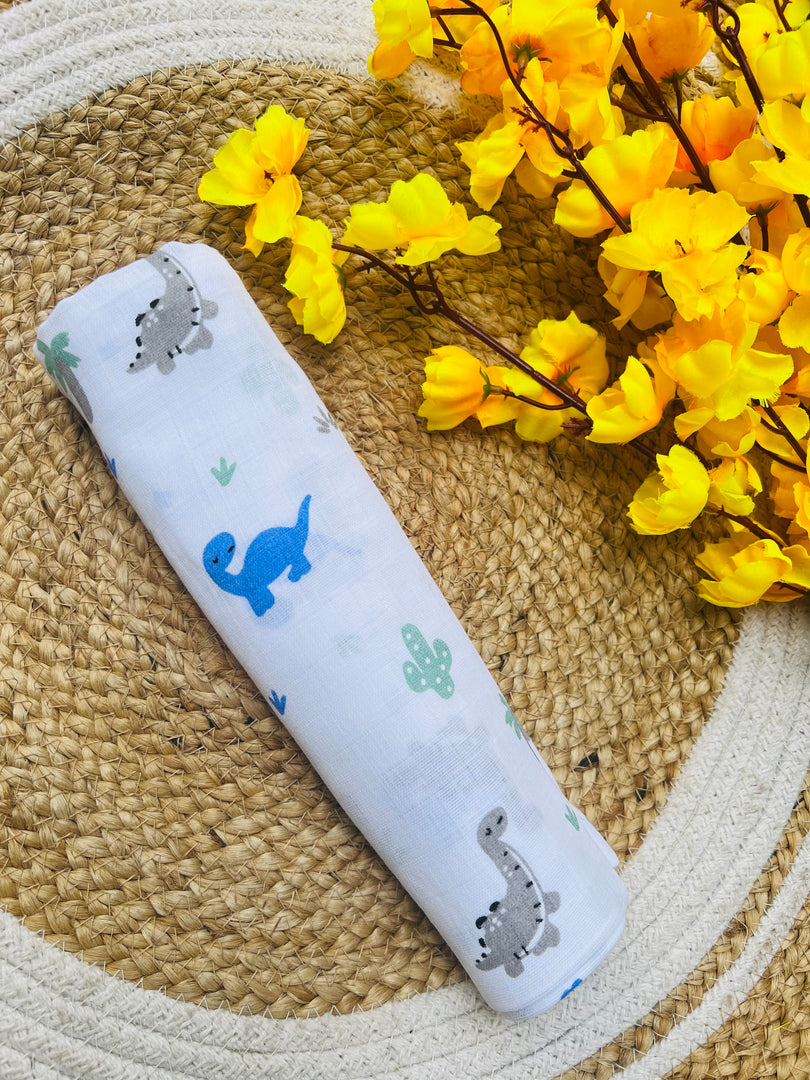 Dino - Muslin Baby Swaddle