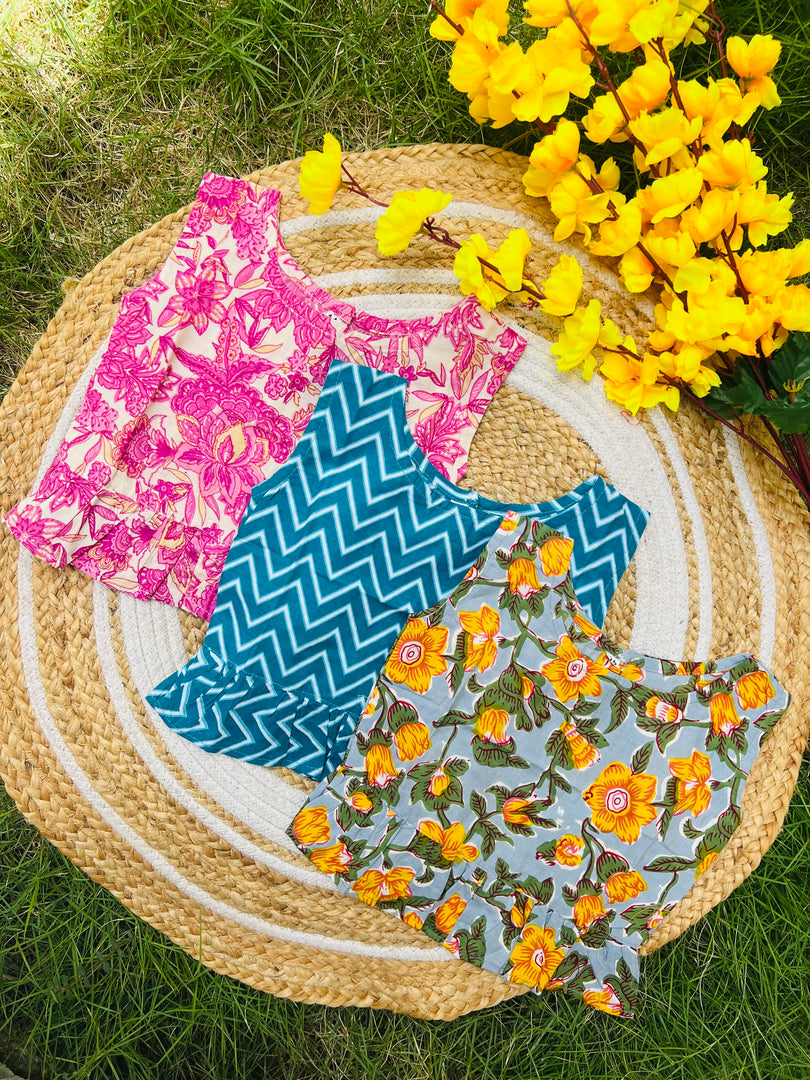 Frill tops 6m - 1yr (Pack of 3)