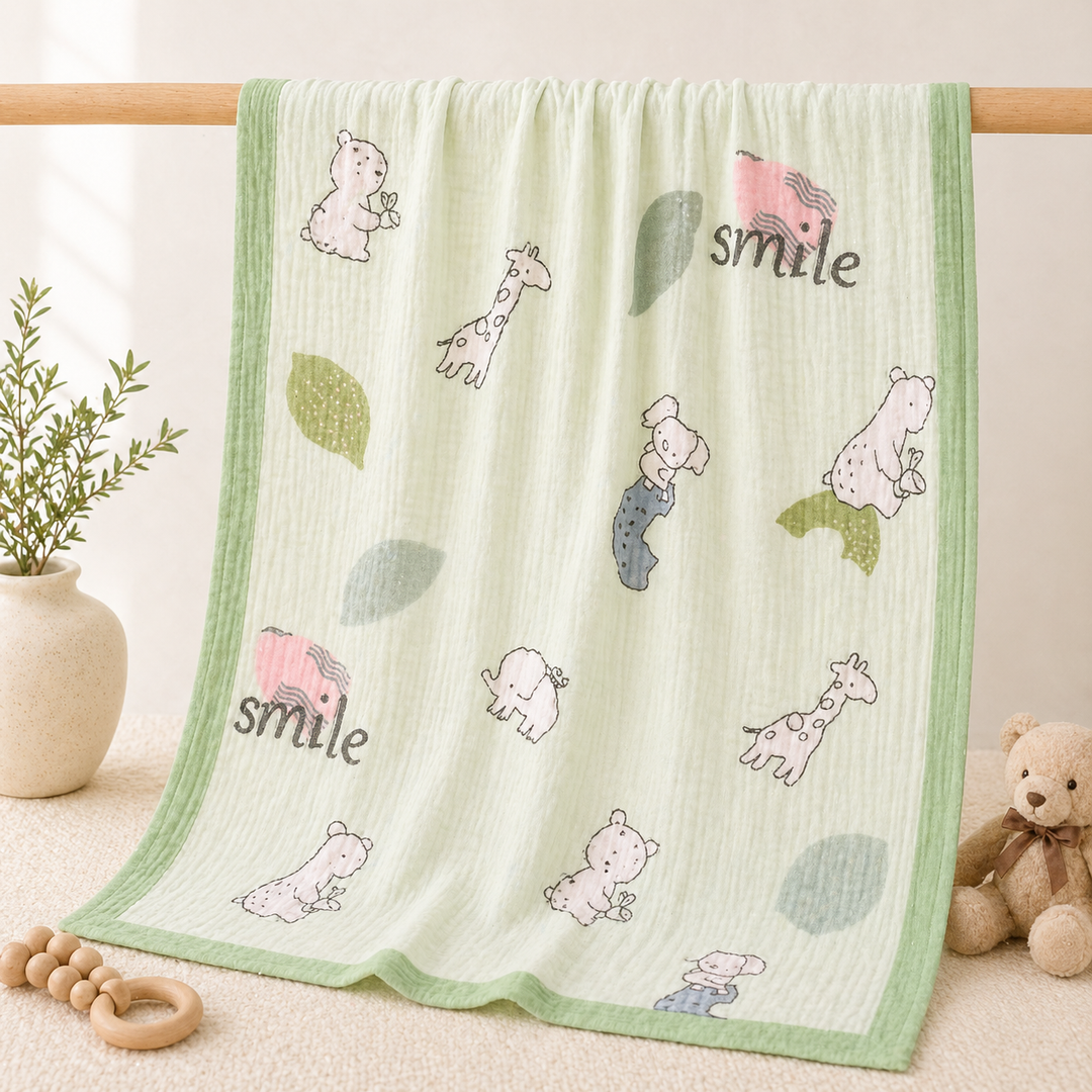 Smile - Muslin Baby Blanket
