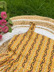 Mustard Rangoli - Cotton Frock 4 - 5 yrs
