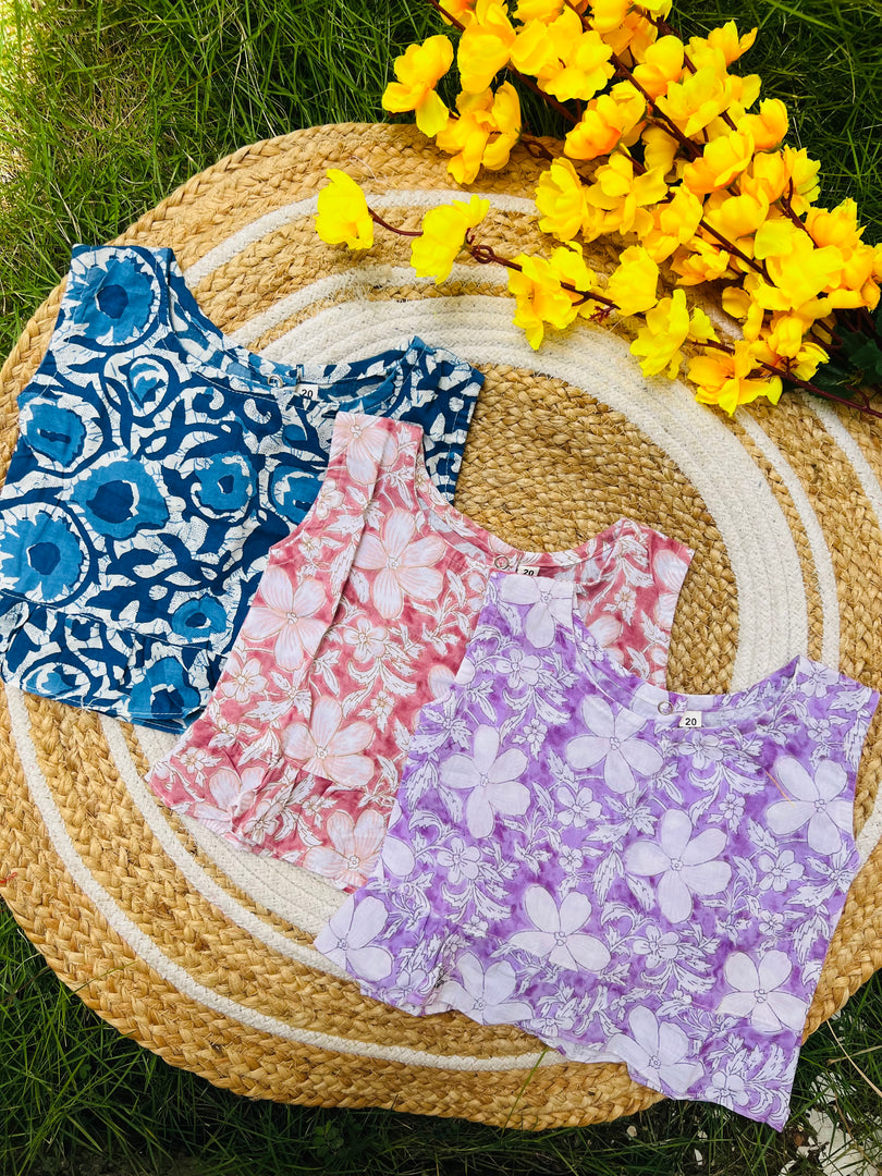 Frill tops 6m - 1yr (Pack of 3)